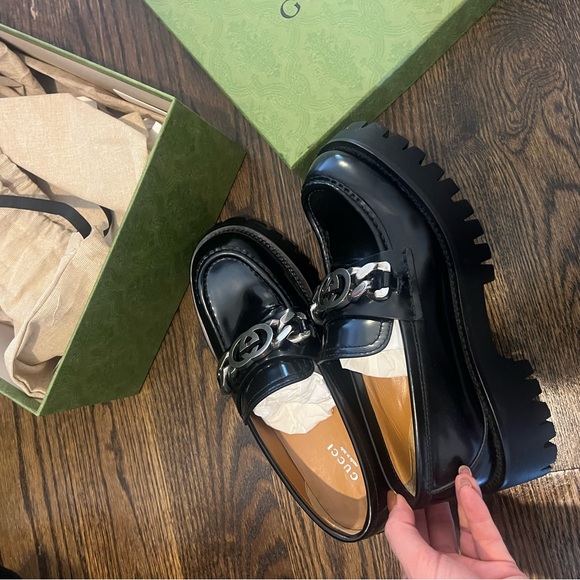 Gucci Loafers in Size 38.5 - Jeanne Moc Toe Platform Loafer. - Picture 7 of 13